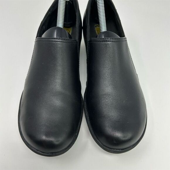 Clarks Grasp Chime Black Leather Slip-On Size 8.5 Casual Slip Resistant Loafers - Picture 5 of 13